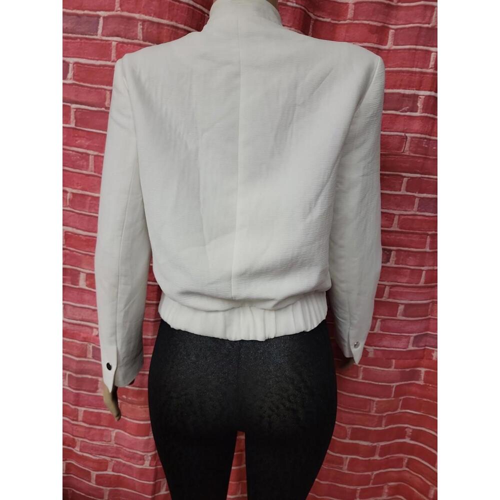 Zara Basic Collection Snap Button Ivory Texture W… - image 3